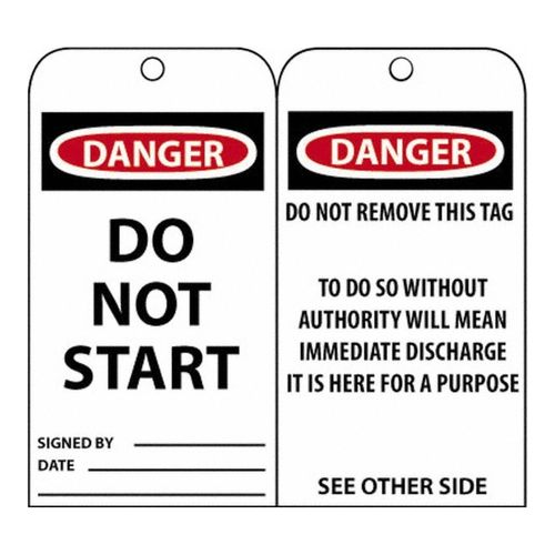 Main product image of 3" High Danger Unrippable Vinyl Accident Prevention Tag, RPT22