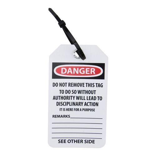 Main product image of 3" High Danger Unrippable Vinyl Accident Prevention Tag, RPT25