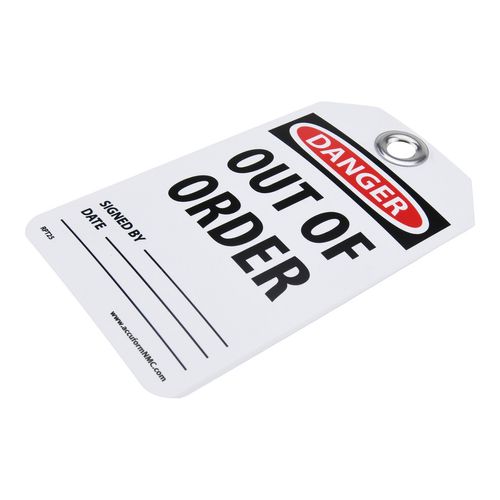 Main product image of 3" High Danger Unrippable Vinyl Accident Prevention Tag, RPT25