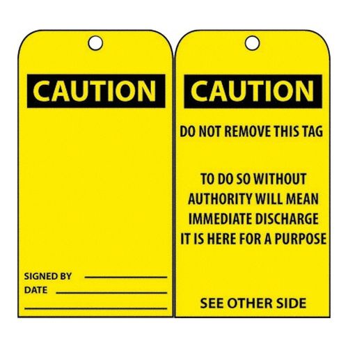 Main product image of 3" High Danger Unrippable Vinyl Accident Prevention Tag, RPT28