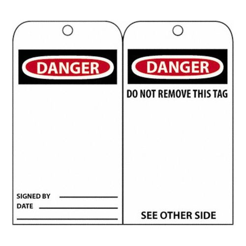 Main product image of 3" High Danger Unrippable Vinyl Accident Prevention Tag, RPT30