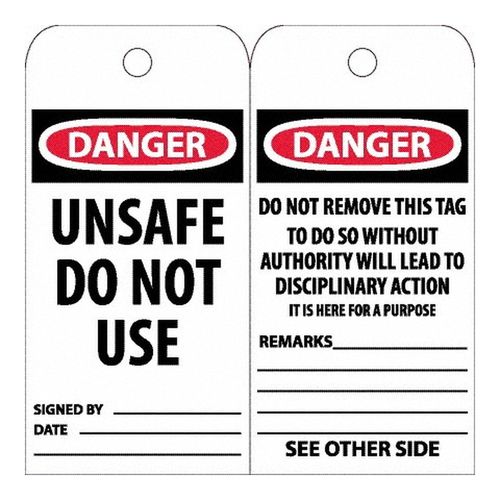 Main product image of 6" High Danger Poly Accident Prevention Tag (25-Pack), RPT34CST