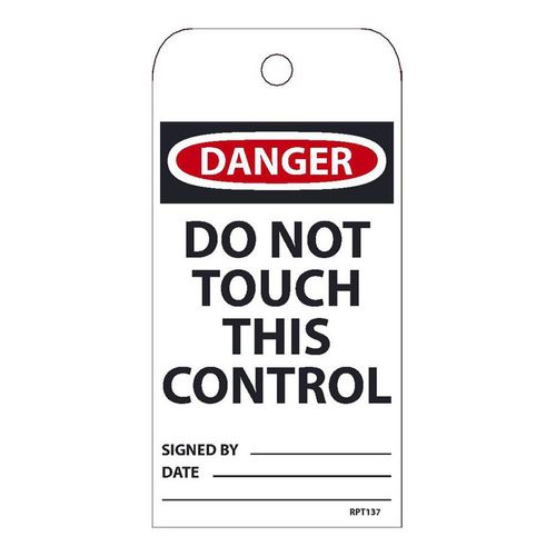 Main product image of 3" x 6" Danger Unrippable Vinyl Inspection Tag, RPT37G