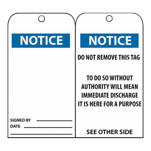 Main product image of 3" High Danger Unrippable Vinyl Accident Prevention Tag, RPT38