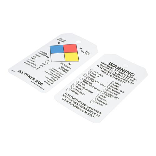 Main product image of 3" x 6" Warning Unrippable Vinyl Accident Prevention Tag, RPT77