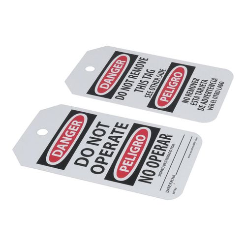 Main product image of 3" High Danger Unrippable Vinyl Accident Prevention Tag, RPT90
