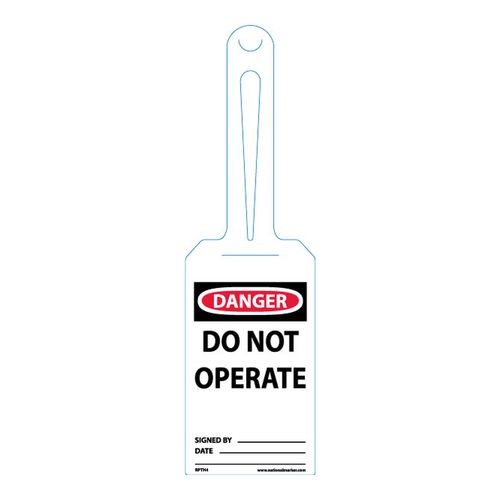 Main product image of Unrippable Vinyl Safety Tag, RPTH4