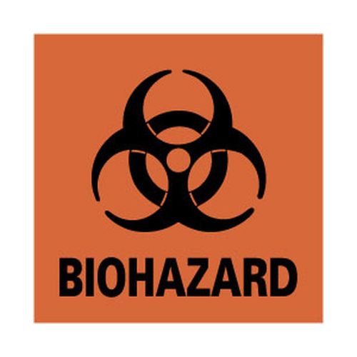 Main product image of 3" High Biohazard Paper Sign, S52RL