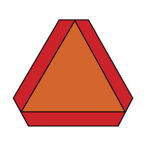 Main product image of 14" x 16" Wide x 14 Vinyl Slow Moving Vehicle Emblem Construction Roadway Sign, SMV1
