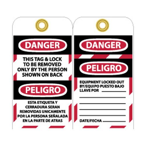 Main product image of 3" High Danger Unrippable Vinyl Lockout Tag, SPLOTAG1