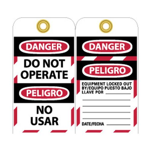 Main product image of 3" High Danger Unrippable Vinyl Lockout Tag, SPLOTAG18