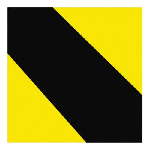 Main product image of 3" x 54' Striped Vinyl Floor & Aisle Safety Marking Tape (Black & Yellow), T22018