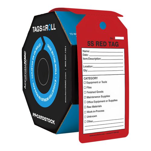 Main product image of 6-1/4" High Blank Synthetic Paper Quality Control Tag, TAR162