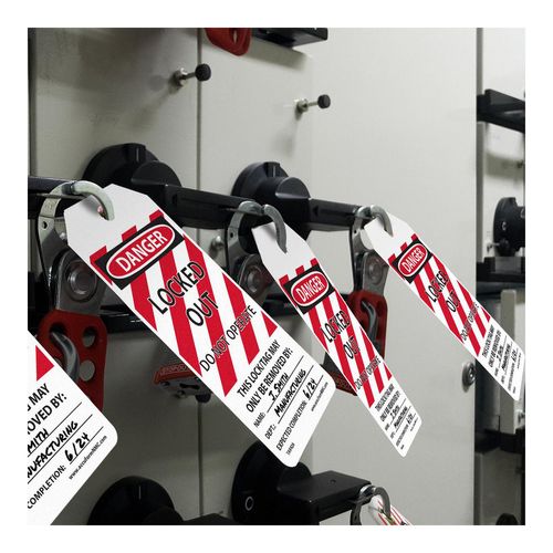 Main product image of 6-1/4" High Danger Synthetic Paper Lockout Tag, TAR416