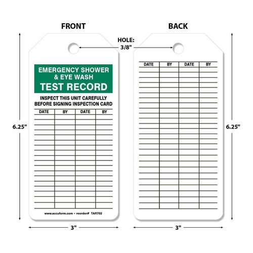Main product image of 6-1/4" High Blank Synthetic Paper Inspection Tag, TAR702