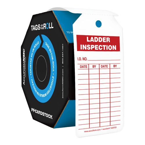Main product image of 158.75" High Synthetic Paper Inspection Tag, TAR703