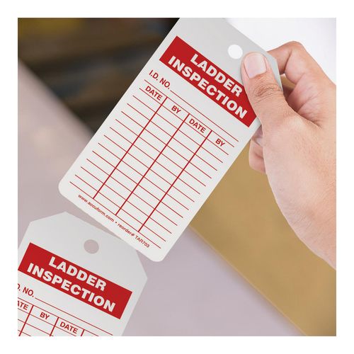Main product image of 158.75" High Synthetic Paper Inspection Tag, TAR703