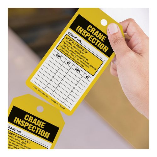 Main product image of 6-1/4" High Blank Synthetic Paper Inspection Tag, TAR707