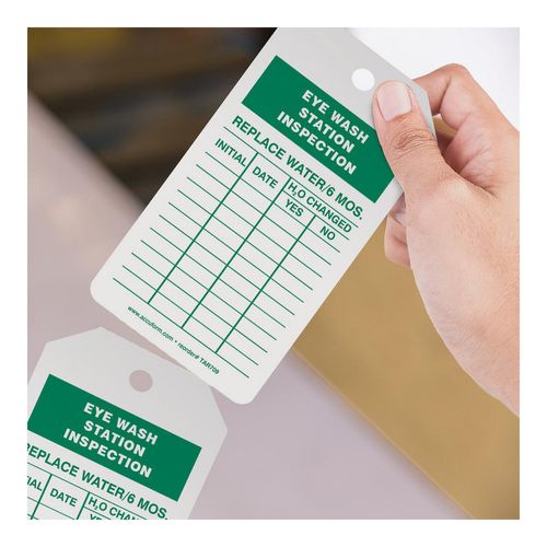Main product image of 6-1/4" High Blank Synthetic Paper Inspection Tag, TAR709