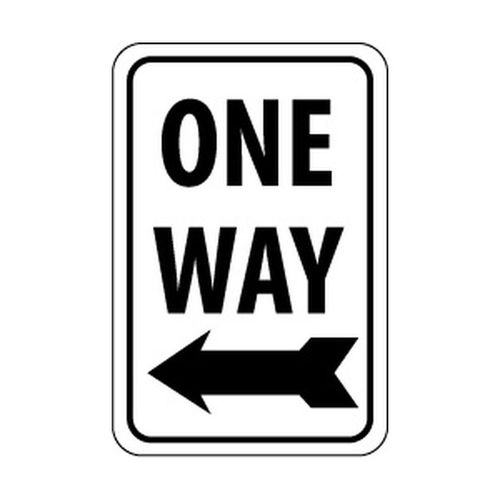 Main product image of 0.08" Thick One Way Sign, TM115J