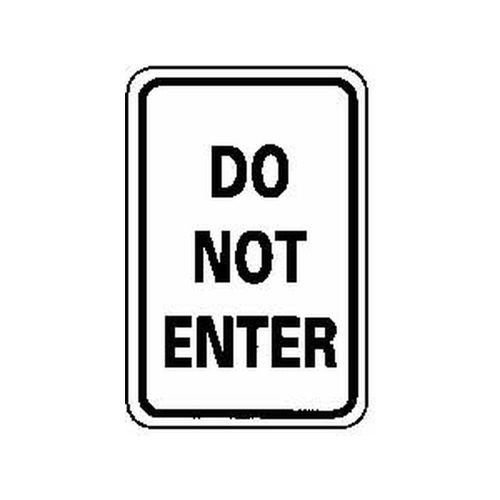 Main product image of 18" High Do Not Enter Aluminum Parking Lot Sign, TM11H