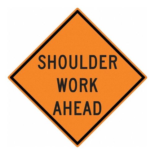 Main product image of 30" High Shoulder Work Ahead Aluminum Road Construction Sign, TM186K