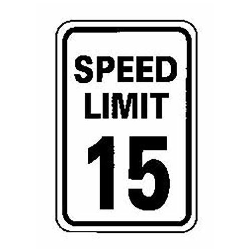 Main product image of 18" x 12" x 0.063" Speed Limit 15 Sign, TM19H