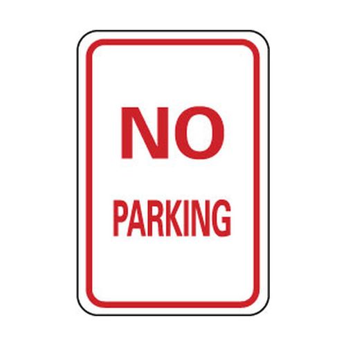 Main product image of 18" High No Parking Aluminum Tow Away Sign, TM1J