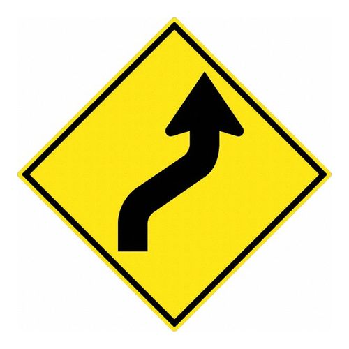 Main product image of 30" x 30" Lane Shift Left Arrow Aluminum Traffic Control Sign, TM243K