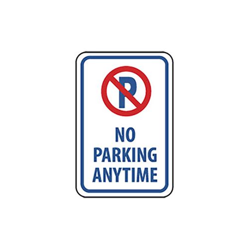 Main product image of 18" x 12" x 0.063" No Parking Anytime Sign, TM33H