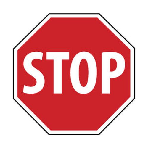 Main product image of 0.05" Dia. Stop Post-Mount Traffic Sign, TM34R
