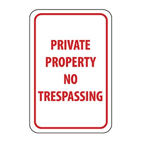 Main product image of 18" x 12" x 0.08" Private Property No Trespassing Sign, TM59J