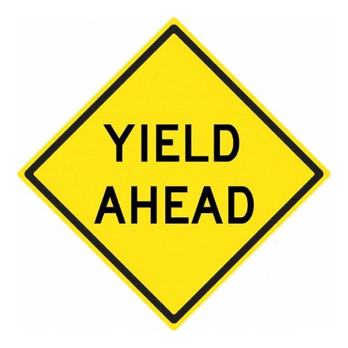 Main product image of 24" High Yield Ahead Aluminum Yield Sign, TM610K