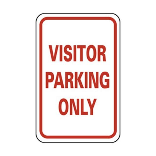 Main product image of 18" High Visitor Parking Only Aluminum Parking Lot Sign, TM7H