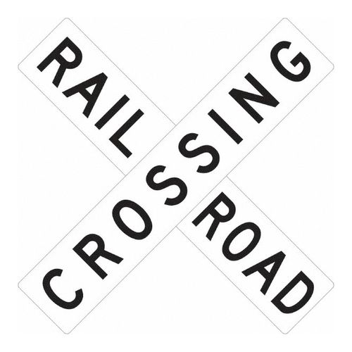 Main product image of 48" x 48" x 0.08" Railroad Crossing Sign, TM9326K