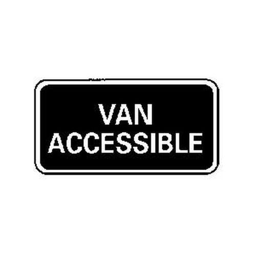 Main product image of 6" High Van Accessible Aluminum ADA Parking Sign, TMA1H