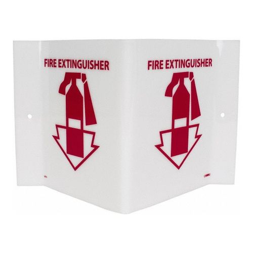 Main product image of 5-3/4" x 8-3/4" Acrylic Fire Extinguisher Sign, VS1W