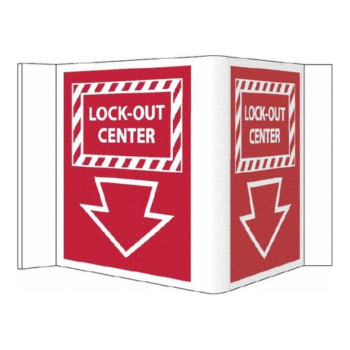 Main product image of Lock-Out Center Plastic Accident Prevention Sign, VS20R