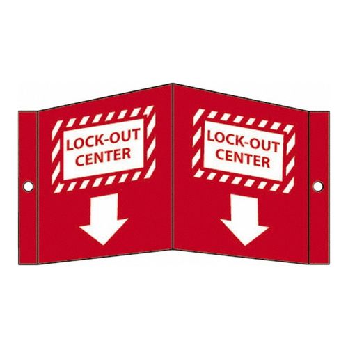 Main product image of Lock-Out Center Plastic Accident Prevention Sign, VS20R