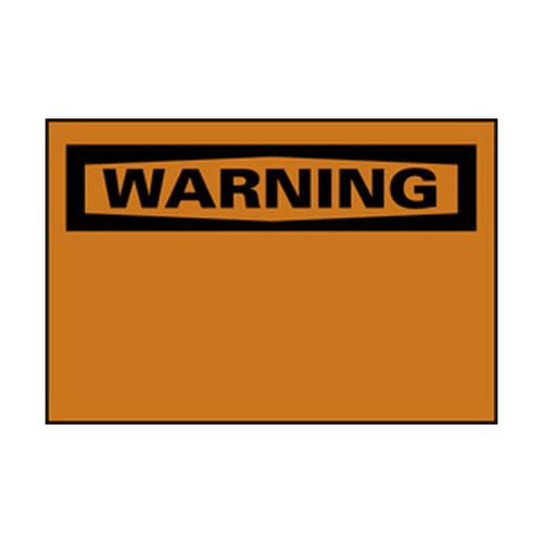 Main product image of 10" High Warning Aluminum Sign, W1AB