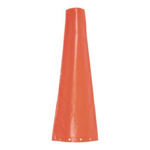 Main product image of 18" x 96" Vinyl Coated Fabric Wind Sock (Orange), WS18