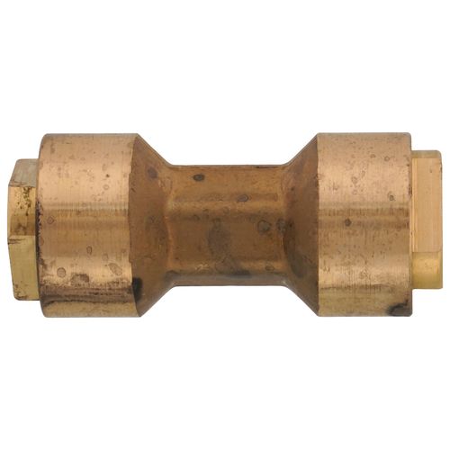 Main product image of 3/8" OD ACP Brass Push-Fit Coupling, Staked Stop