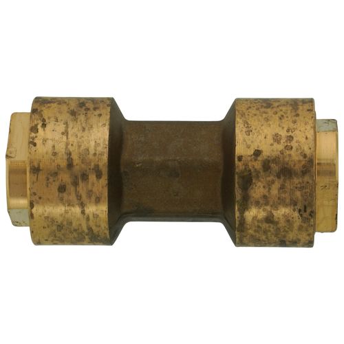 Main product image of 1/2" OD ACP Brass Push-Fit Coupling, Staked Stop