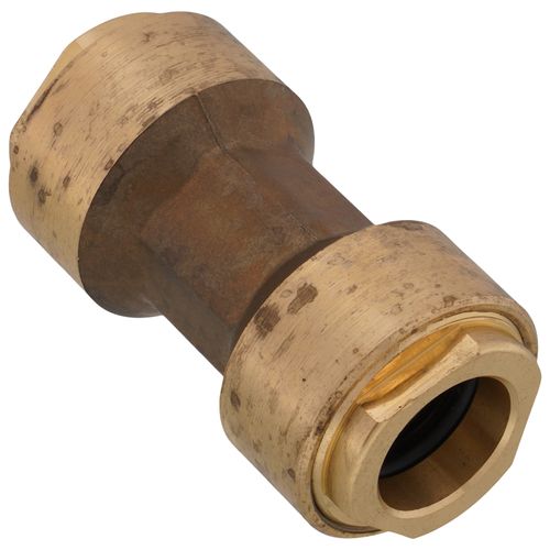 Main product image of 5/8" OD ACP Brass Push-Fit Coupling, Staked Stop