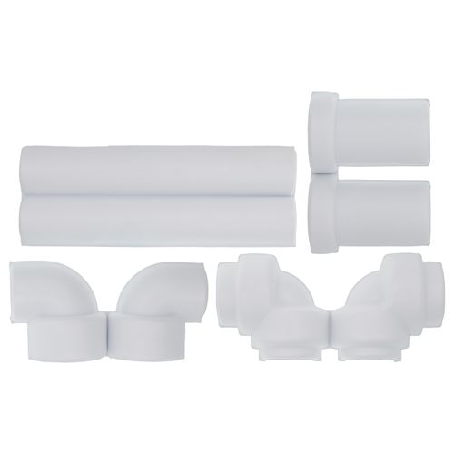 Main product image of Universal Plastic and Brass Offset Waste Arm Cover Kit
