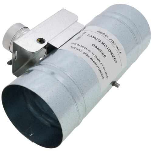 ADC4 Fantech ADC4 4" Normally Closed Shutoff Damper with Motor (24V)