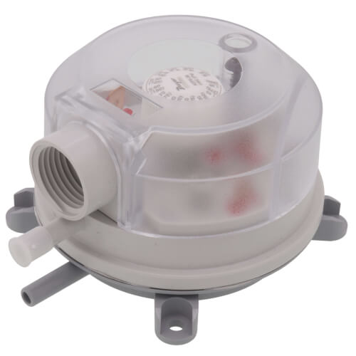 Adjustable Differential Pressure Switch w/ 1/2" NPT Connection (.08" - 1.20" W.C.)