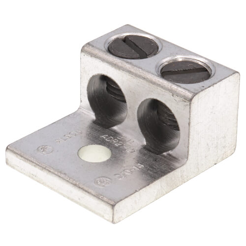 ALCUL Two-Conductor, One-Hole Mount, Slotted Screw, 14 AWG-2/0 Str
