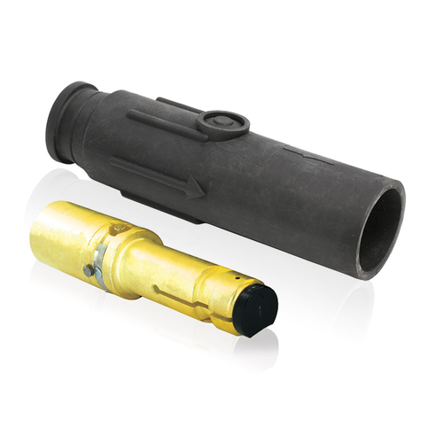 Main product image of 23 Series Plug, Male, 690A Max, 600V Crimp Tube Termination, 500-750 MCM Cable Range (Black)