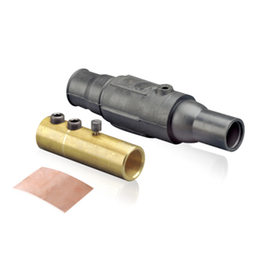 Main product image of 19 Series Cam-type Female Detachable Plug, Ball Nose, Cable Range-350-500MCM, 690A (Black)